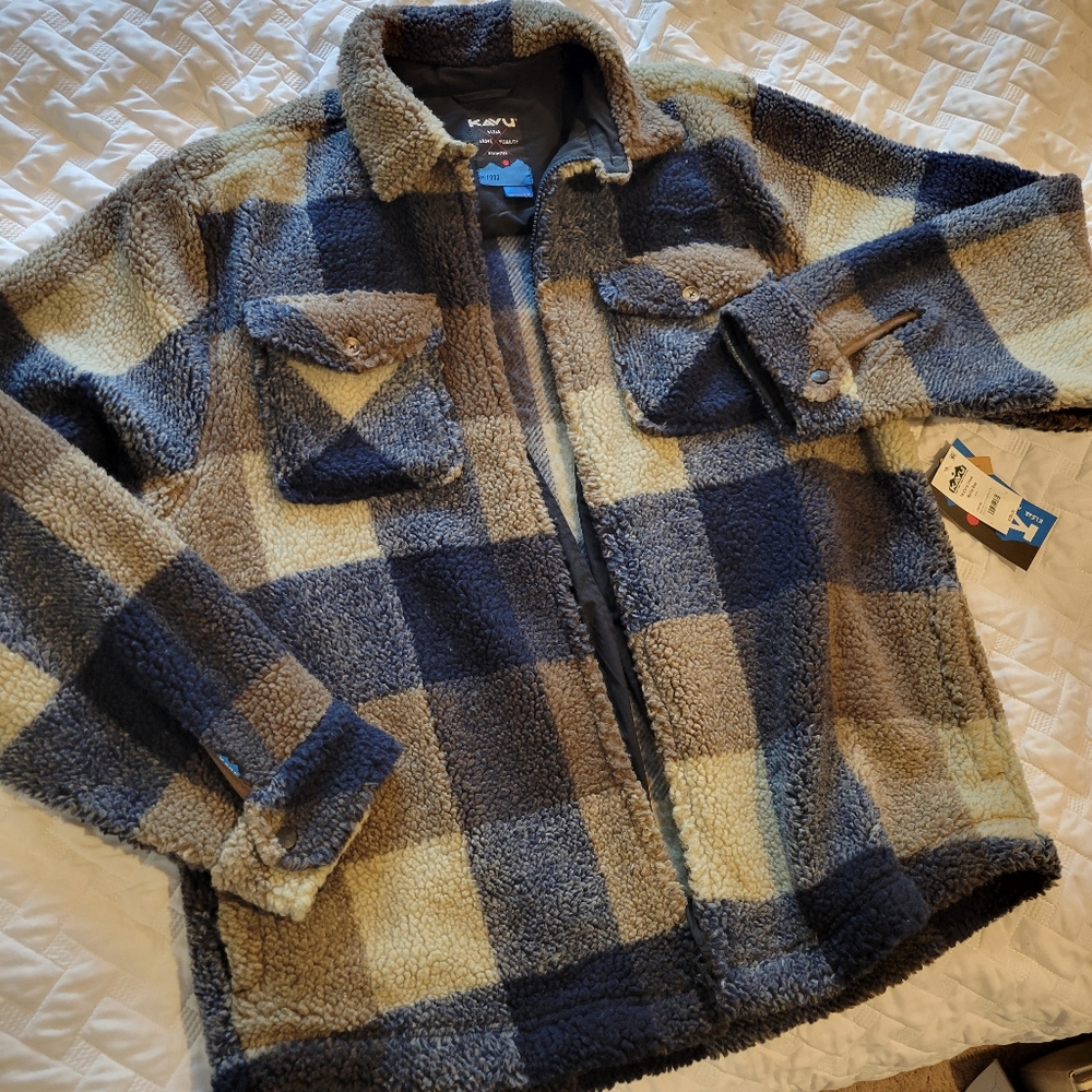 Kavu Checkered Fleece Jacket